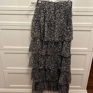 Loveshackfancy star tiered maxi skirt